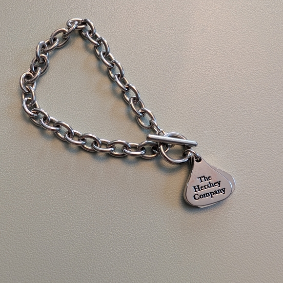 hershey Jewelry - Vintage Hershey Kiss Toggle Bracelet with Charm